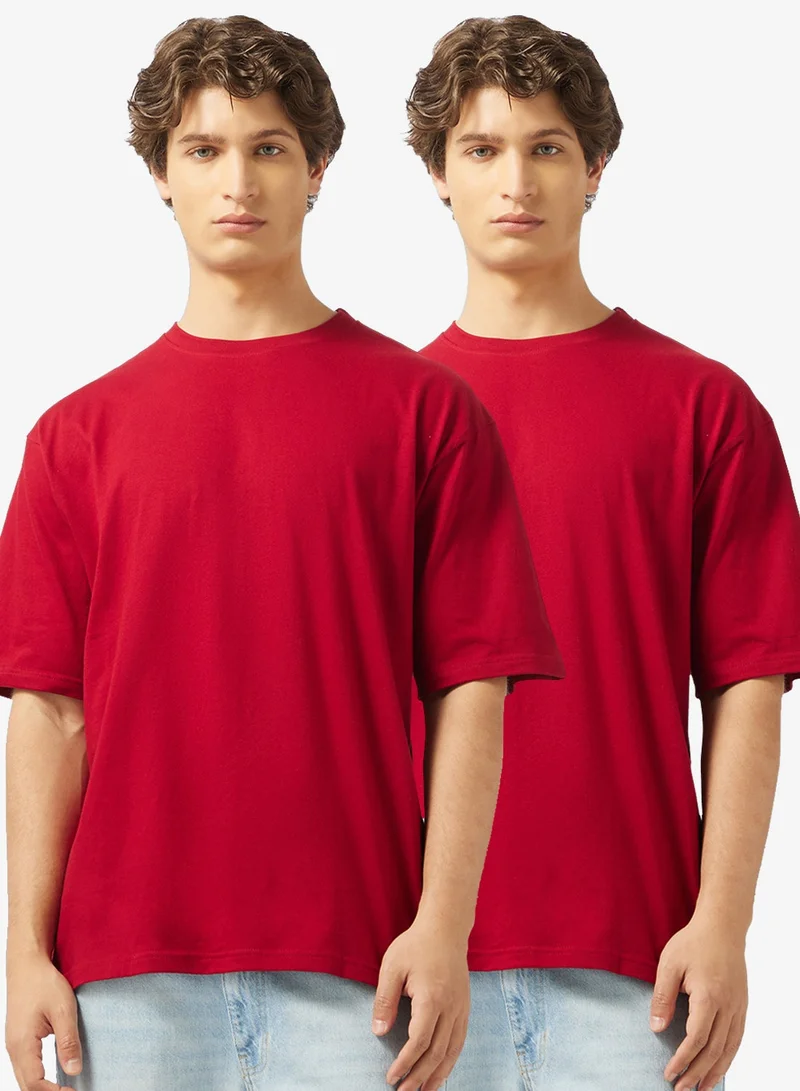 Seventy Five Basics Pack of 2 Oversized T-Shirt